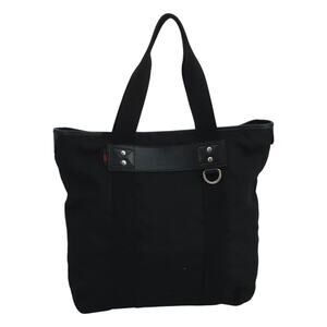 GUCCI Tote Bag Canvas Black
